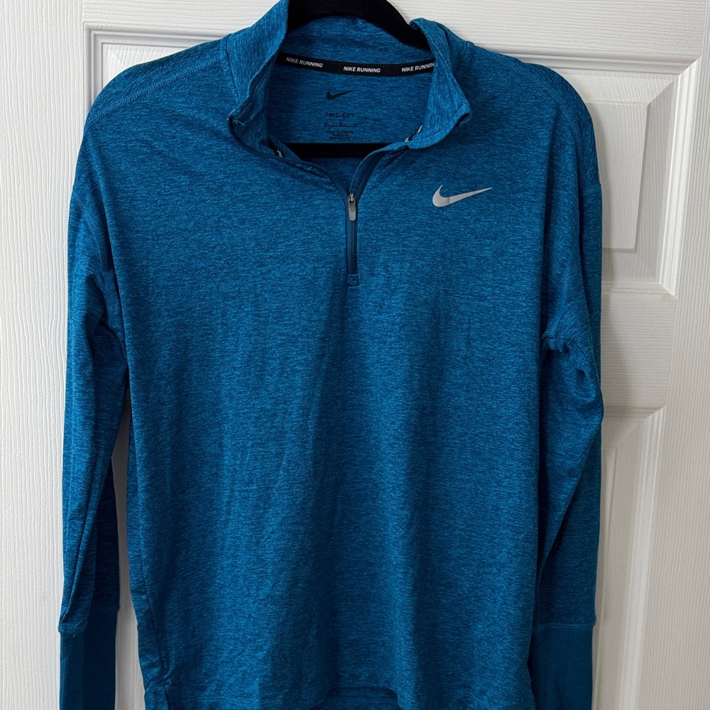 Nike Teal Quarter-Zip Top
